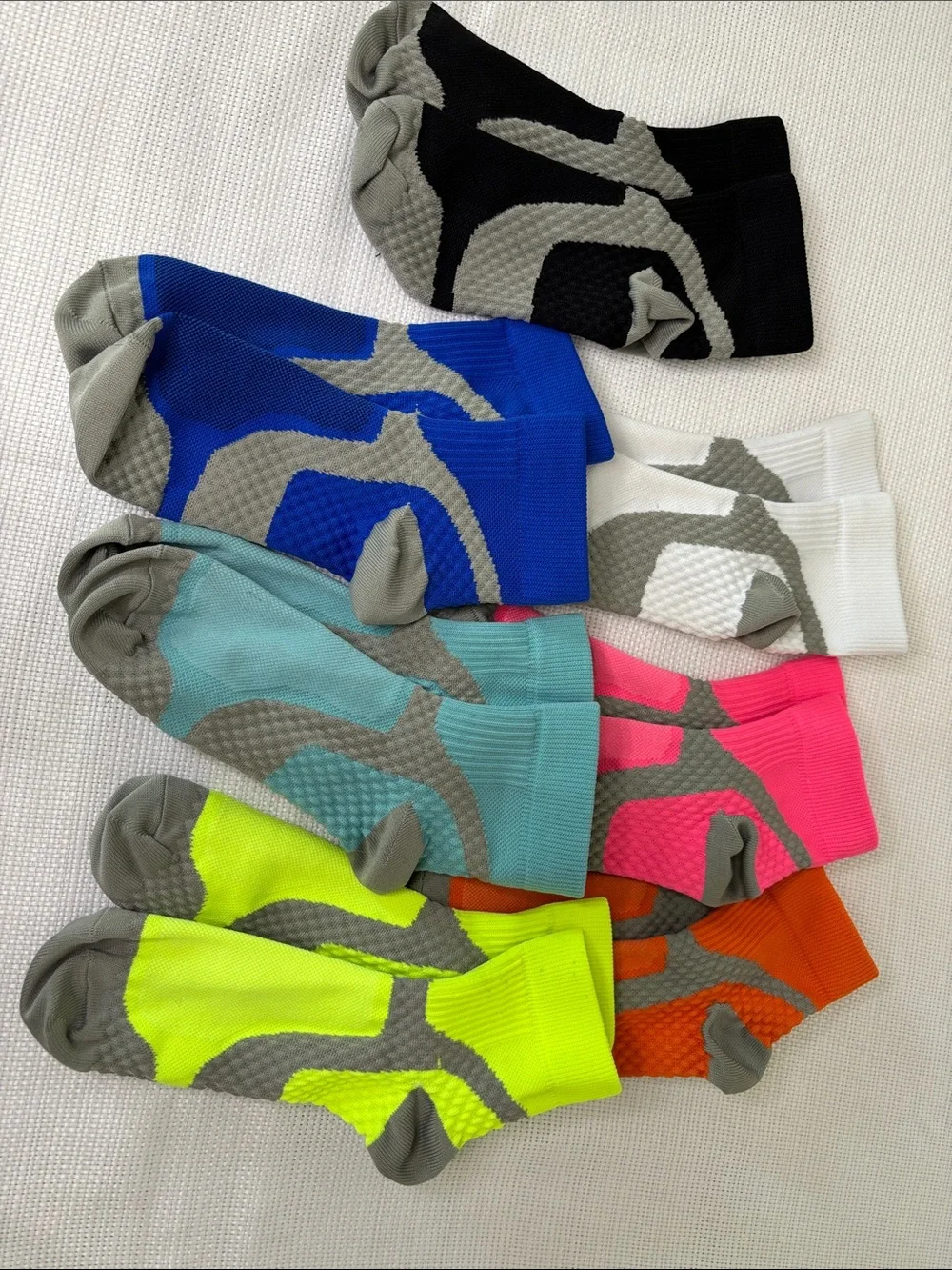 CHARMKING Compression Socks Assorted Neon and Classic Colors